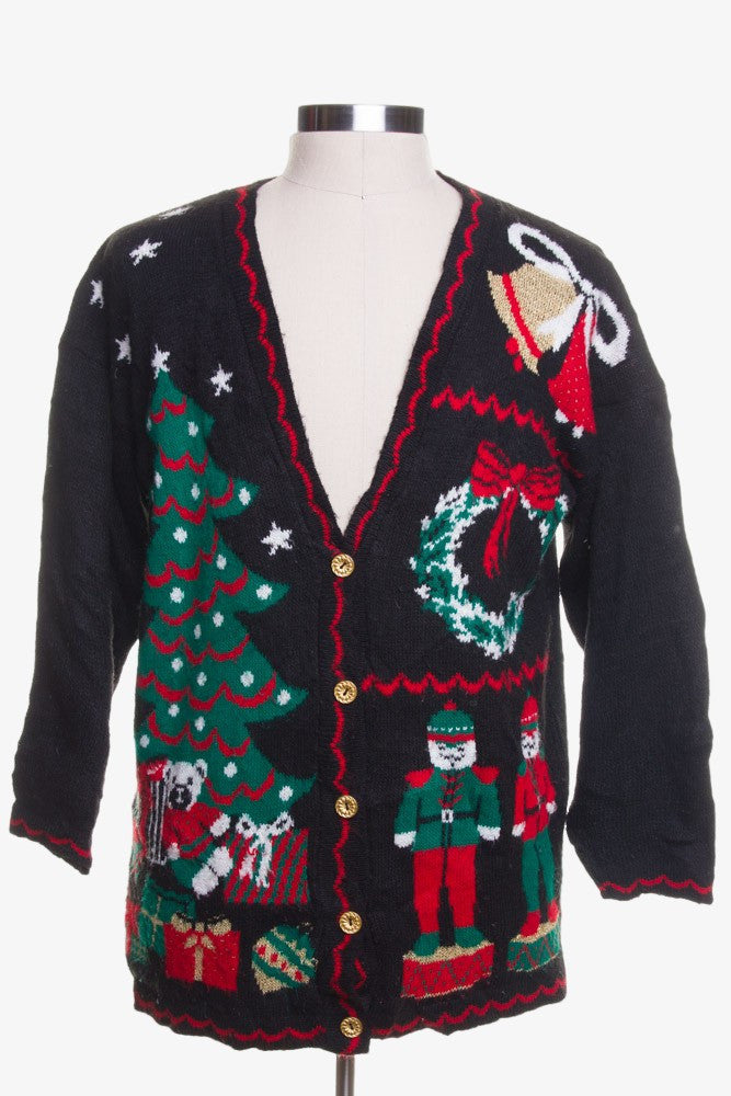 Black Ugly Christmas Cardigan 42357