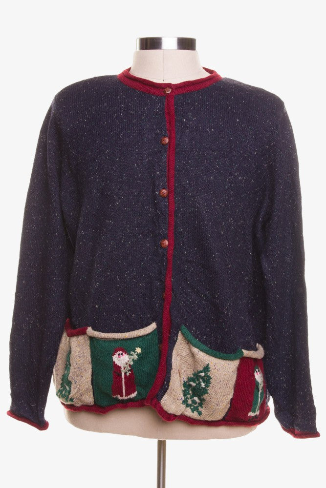 Blue Ugly Christmas Cardigan 42378