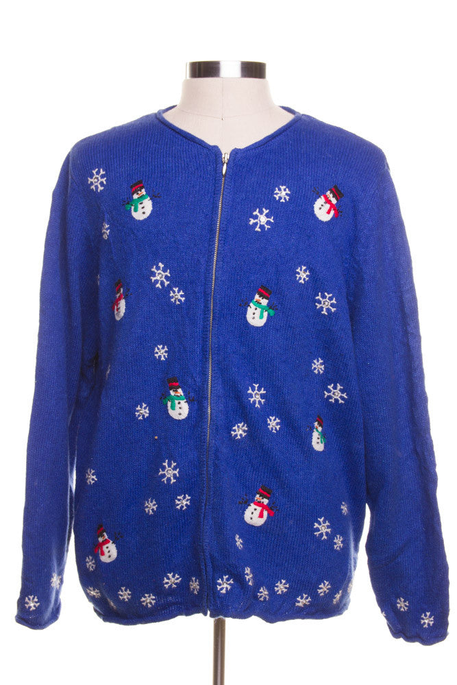 Blue Ugly Christmas Cardigan 42386