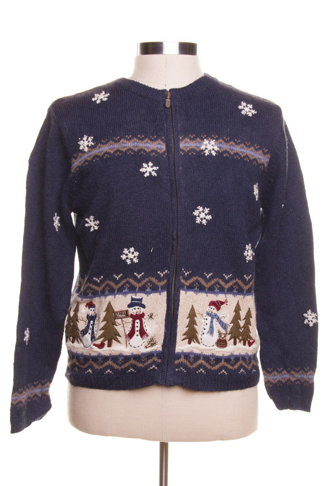 Blue Ugly Christmas Cardigan 42416