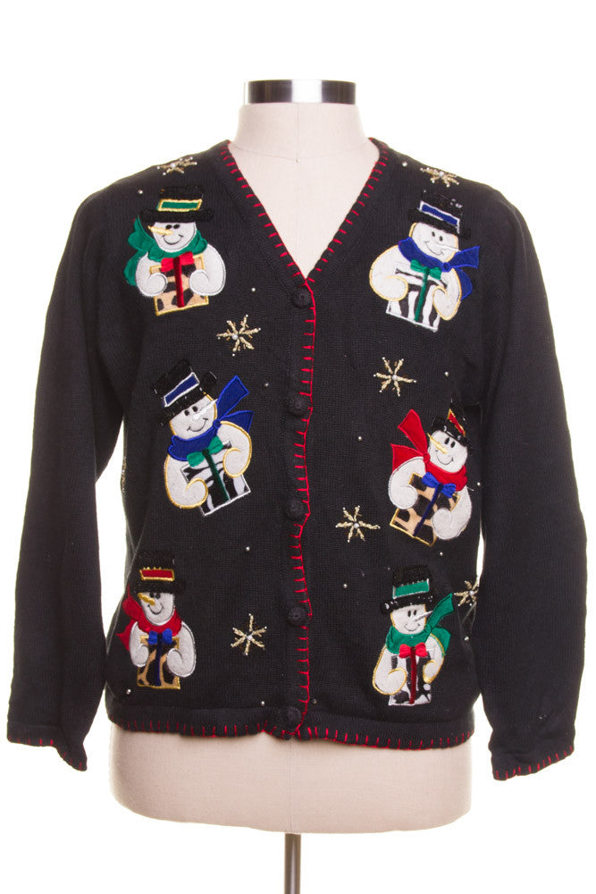 Black Ugly Christmas Cardigan 42417
