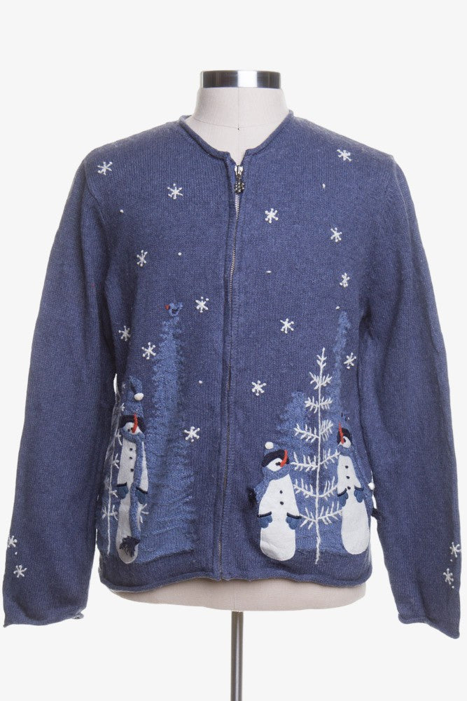 Blue Ugly Christmas Cardigan 42762
