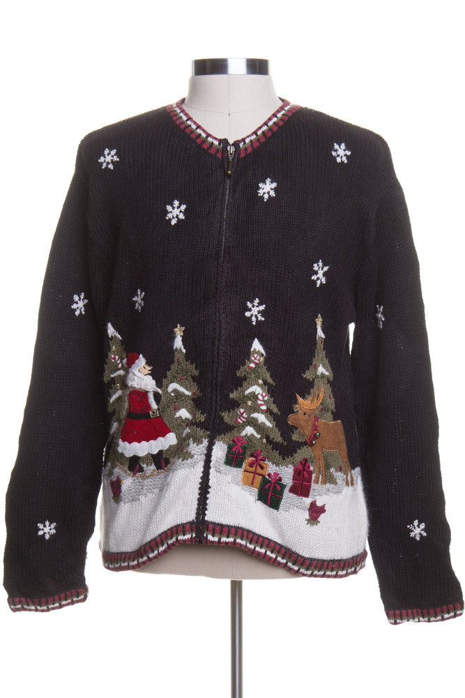Black Ugly Christmas Cardigan 42764