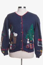 Blue Ugly Christmas Cardigan 42775