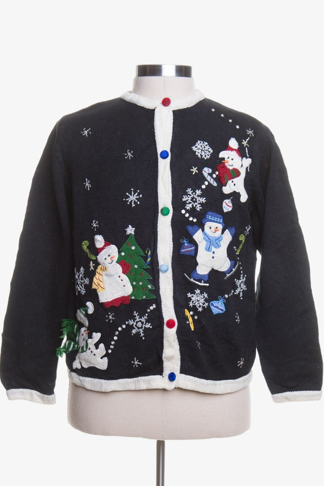 Black Ugly Christmas Cardigan 42791