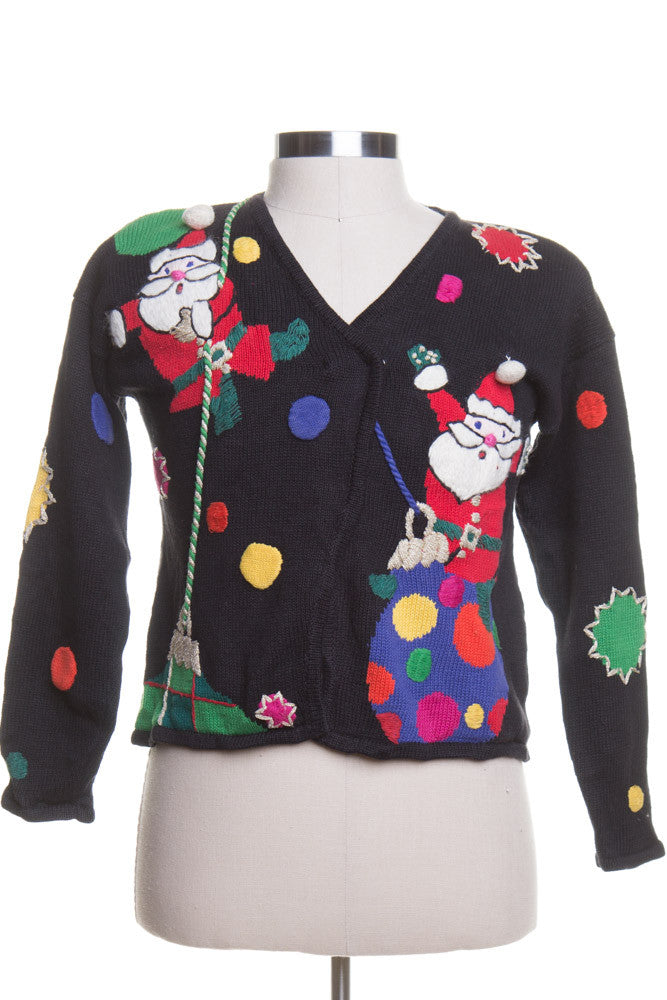 Black Ugly Christmas Cardigan 42798