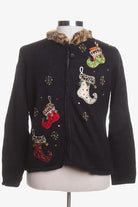 Black Ugly Christmas Cardigan 42803