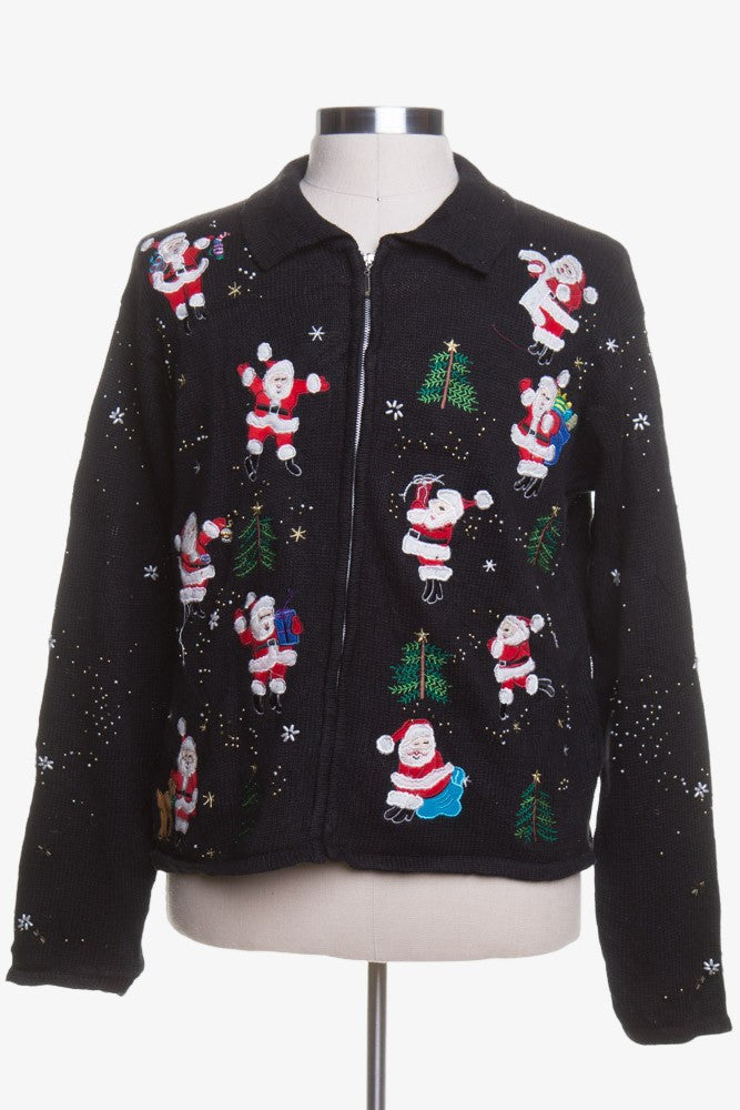 Black Ugly Christmas Cardigan 42812