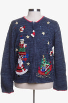 Blue Ugly Christmas Cardigan 42820