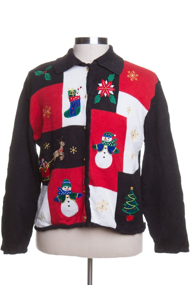 Black Ugly Christmas Cardigan 42843