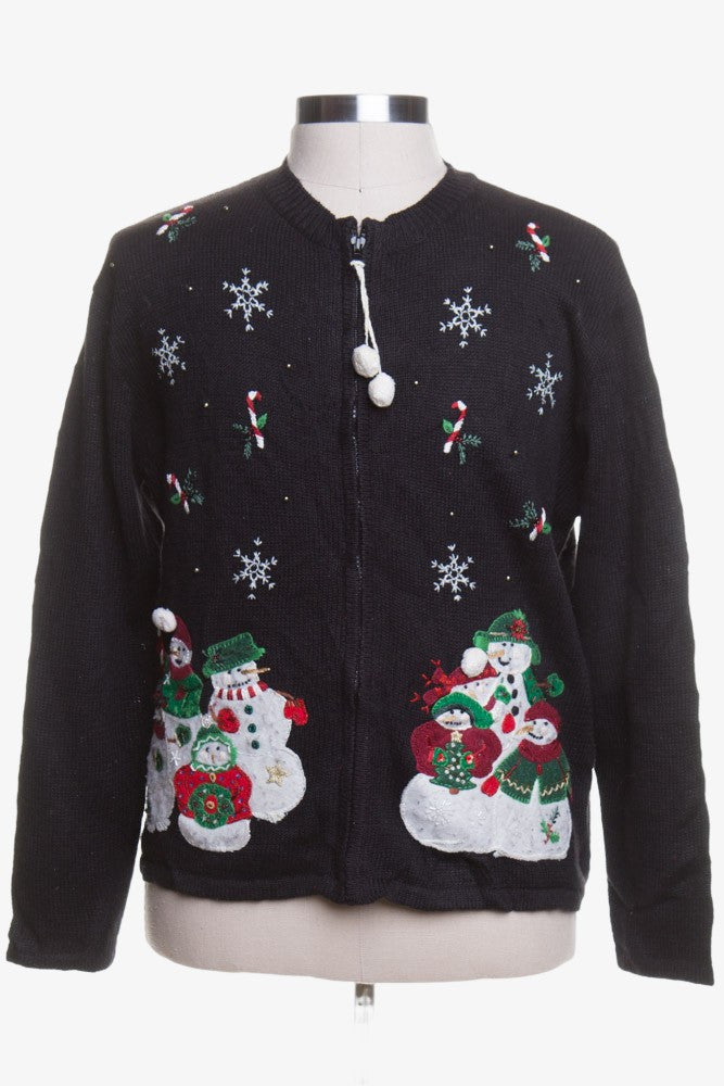 Black Ugly Christmas Cardigan 42846