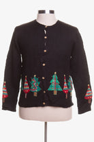 Black Ugly Christmas Cardigan 42879
