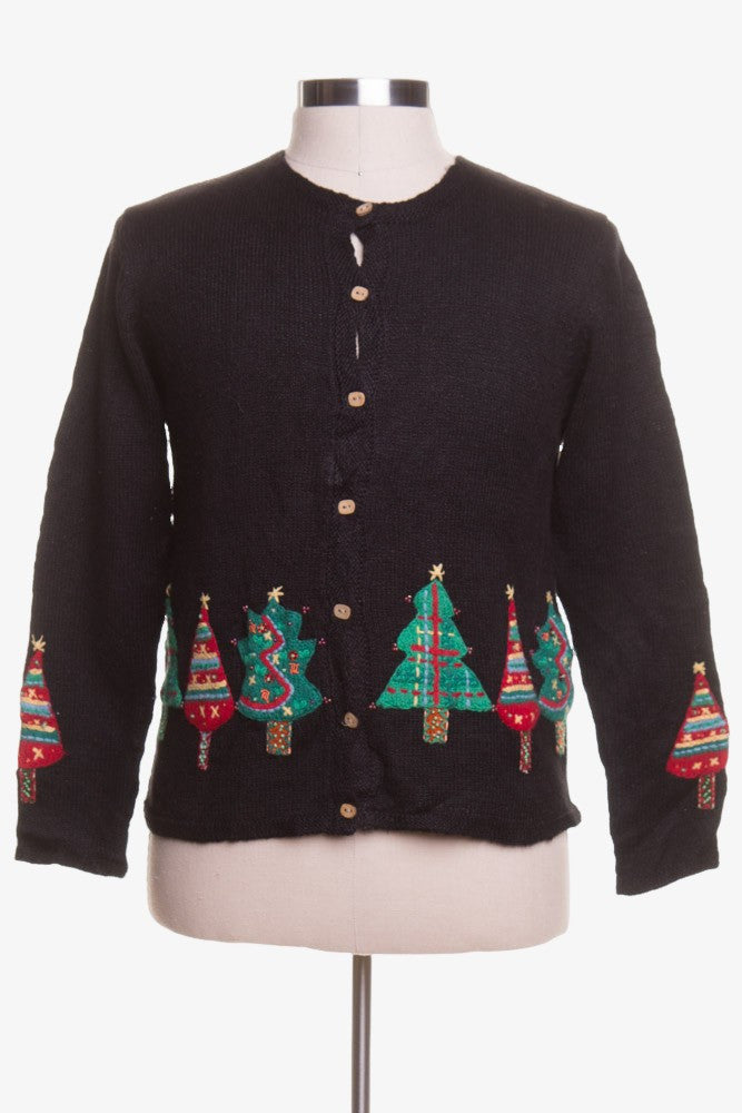 Black Ugly Christmas Cardigan 42879