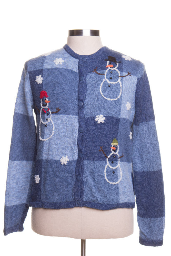 Blue Ugly Christmas Cardigan 42908