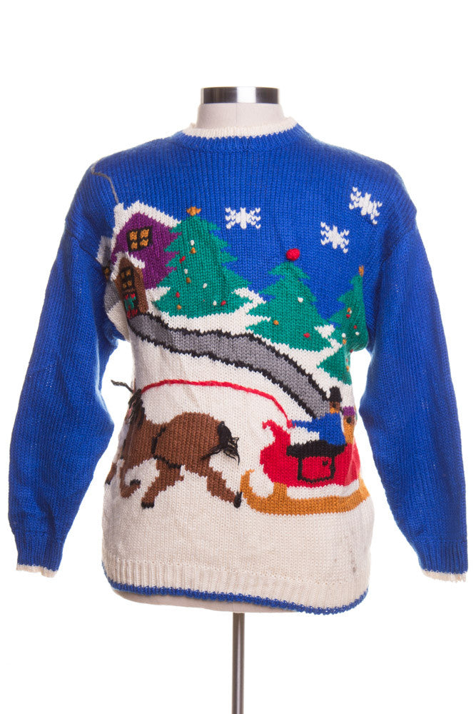 Blue Ugly Christmas Pullover 42931