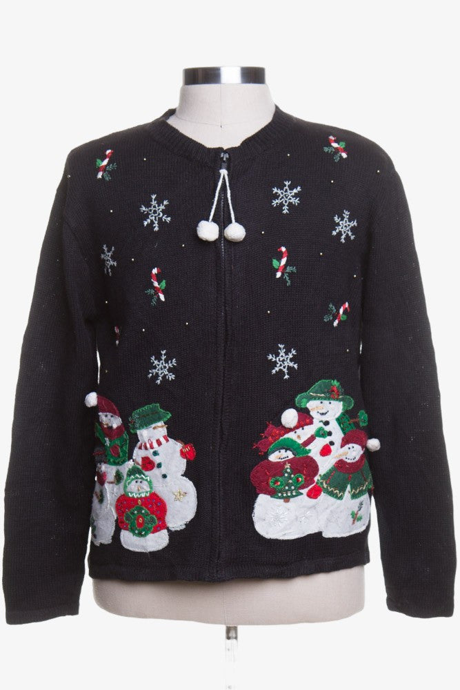 Black Ugly Christmas Cardigan 42963