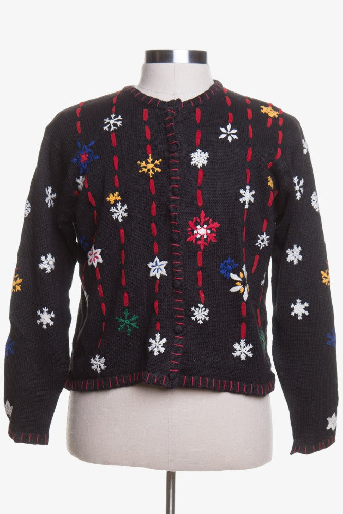 Black Ugly Christmas Cardigan 42979