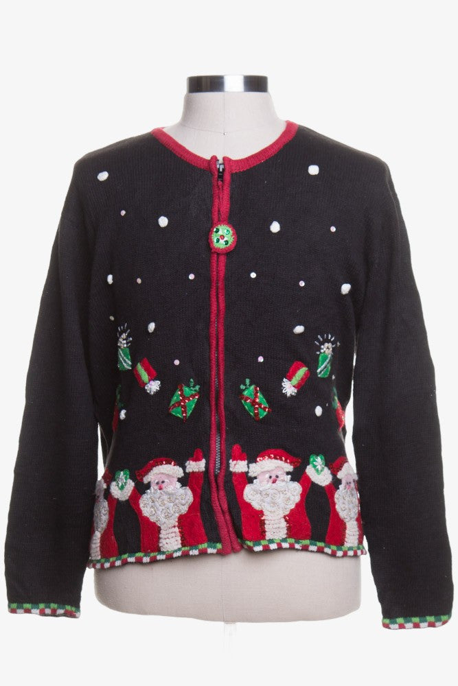 Black Ugly Christmas Cardigan 43006