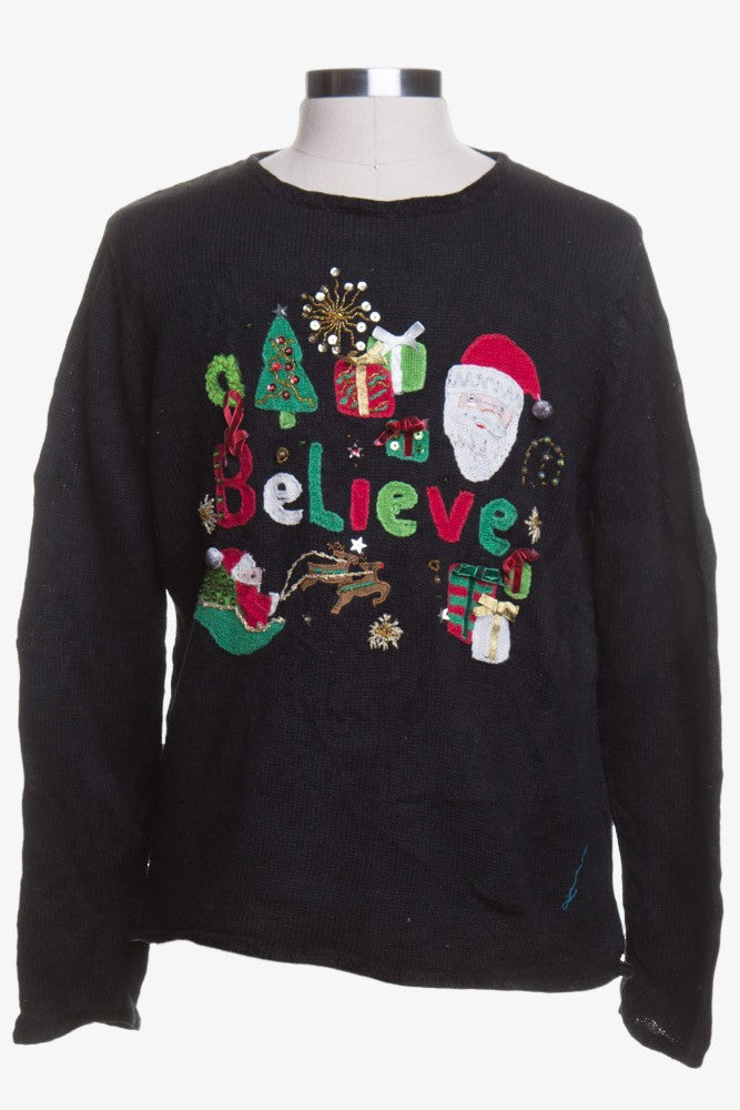 Black Ugly Christmas Pullover 43040