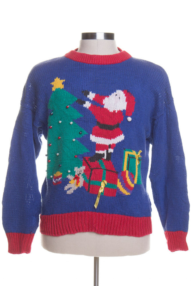 Blue Ugly Christmas Pullover 43126