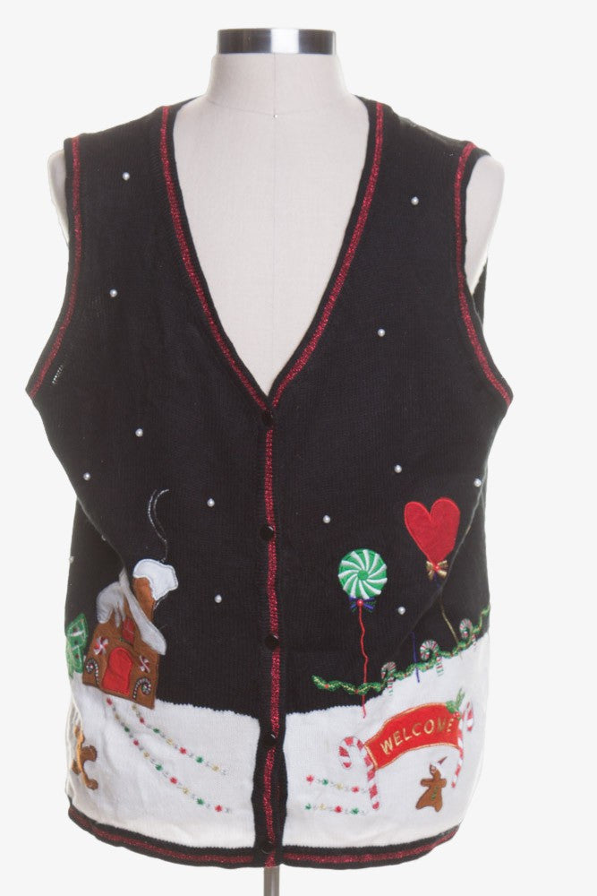 Black Ugly Christmas Vest 43160