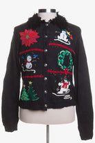 Black Ugly Christmas Cardigan 43226