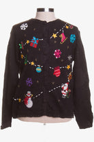 Black Ugly Christmas Cardigan 43317