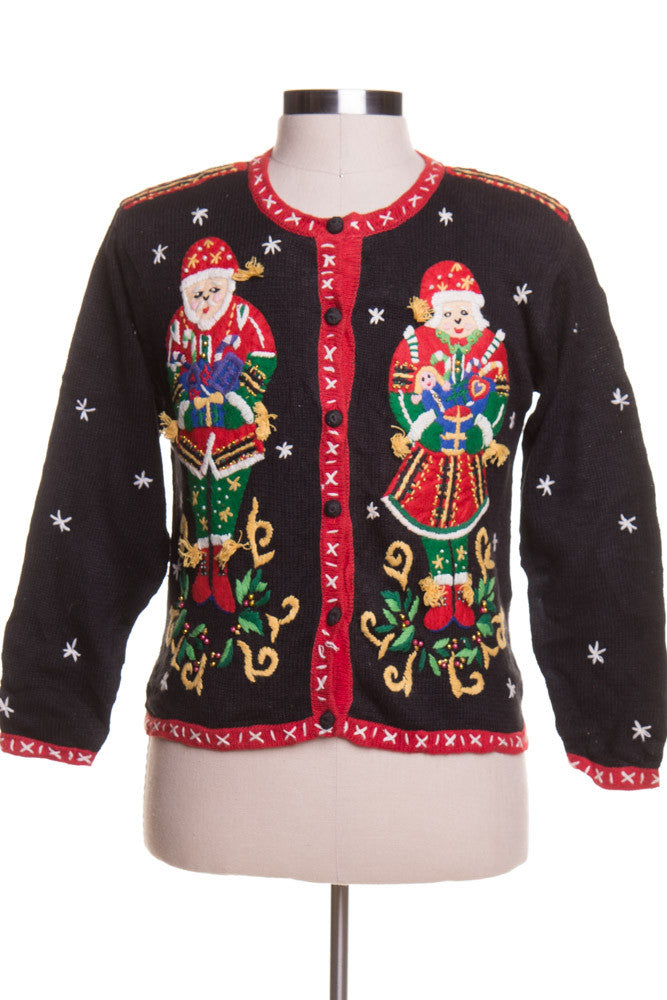 Black Ugly Christmas Cardigan 43325