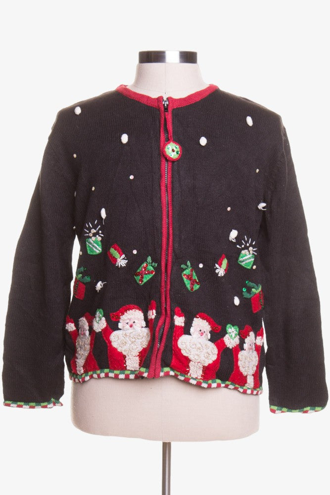 Black Ugly Christmas Cardigan 43339