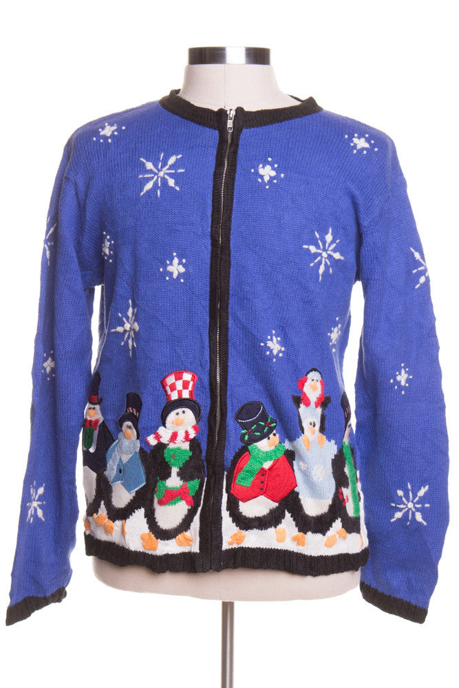 Blue Ugly Christmas Cardigan 43343