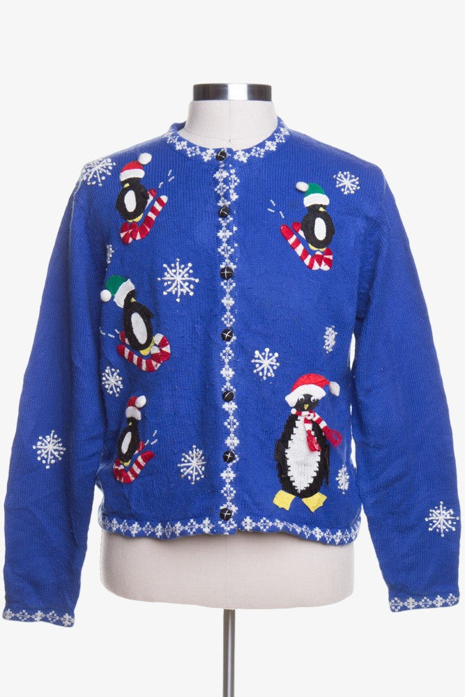 Blue Ugly Christmas Cardigan 43467
