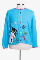 Blue Ugly Christmas Cardigan 43556