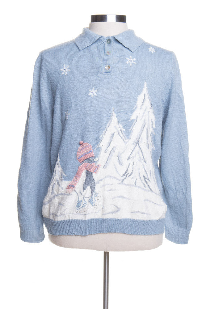 Blue Ugly Christmas Pullover 43558