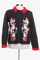 Black Ugly Christmas Cardigan 43592