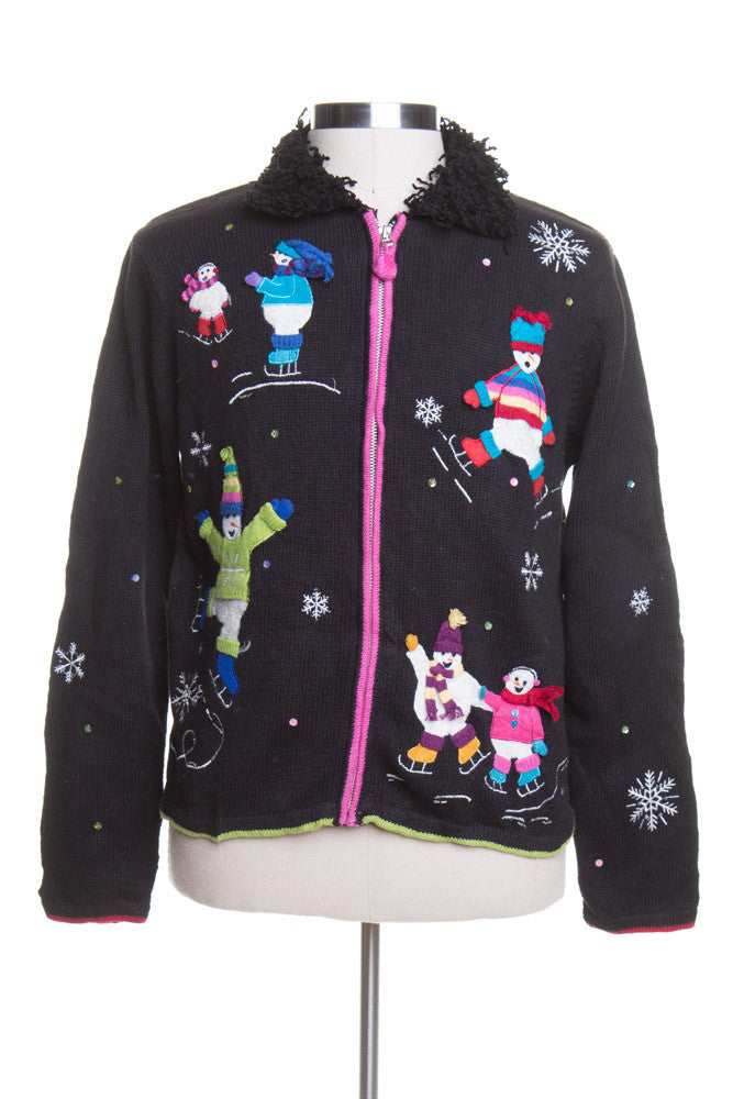 Black Ugly Christmas Cardigan 43618