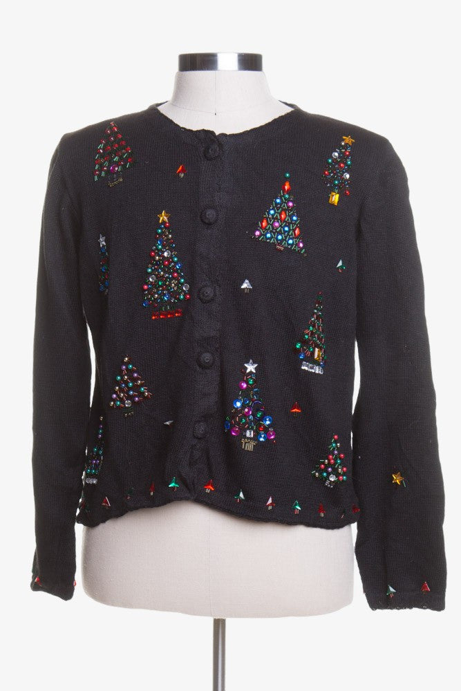 Black Ugly Christmas Cardigan 43669