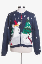 Blue Ugly Christmas Cardigan 43674