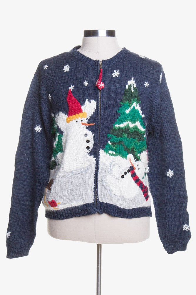 Blue Ugly Christmas Cardigan 43674