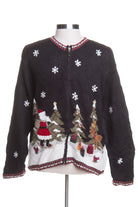 Black Ugly Christmas Cardigan 43712