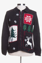 Black Ugly Christmas Cardigan 43805