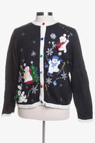 Black Ugly Christmas Cardigan 43808