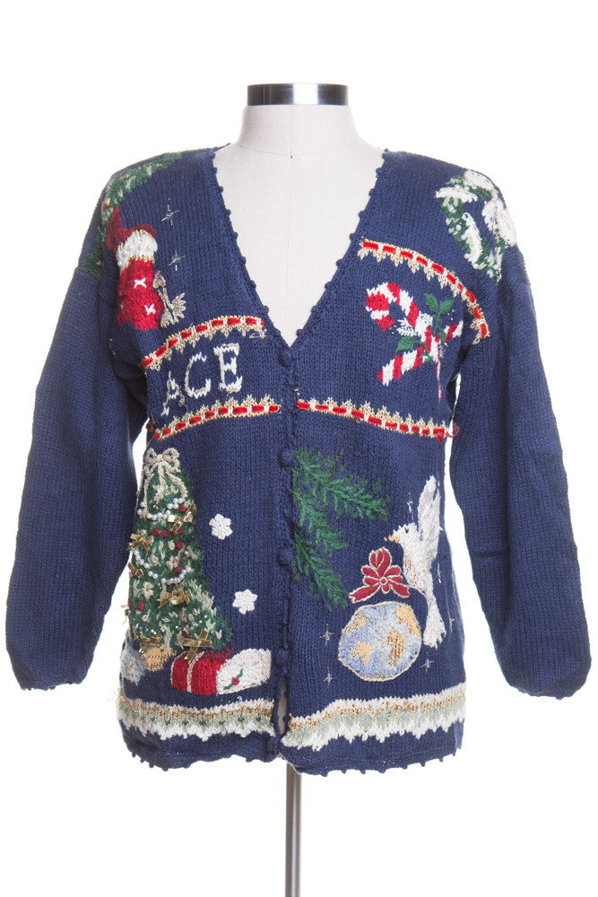 Blue Ugly Christmas Cardigan 43810