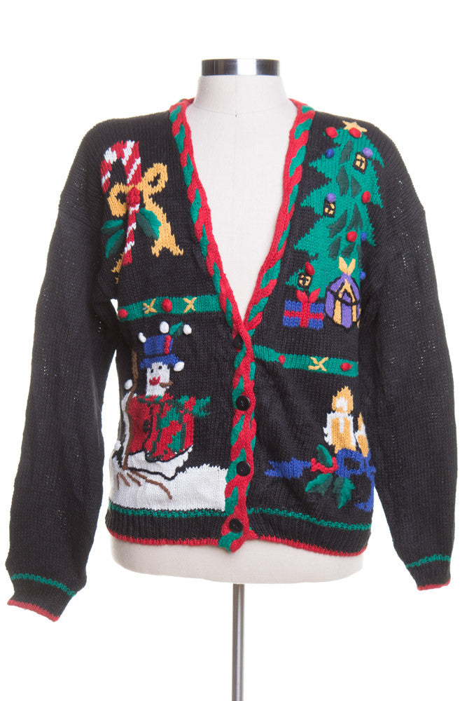 Black Ugly Christmas Cardigan 43883
