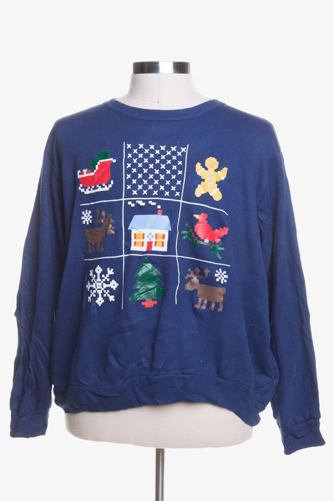 Blue Ugly Christmas Sweatshirt 43901