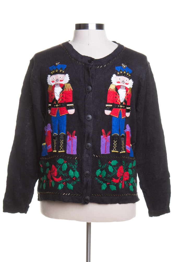 Black Ugly Christmas Cardigan 43983
