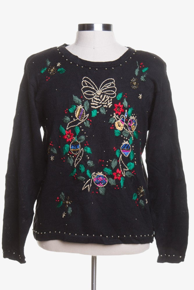 Black Ugly Christmas Pullover 44006