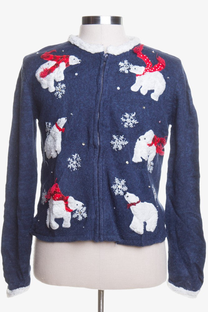 Blue Ugly Christmas Cardigan 44158