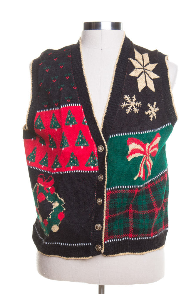 Black Ugly Christmas Vest 44178
