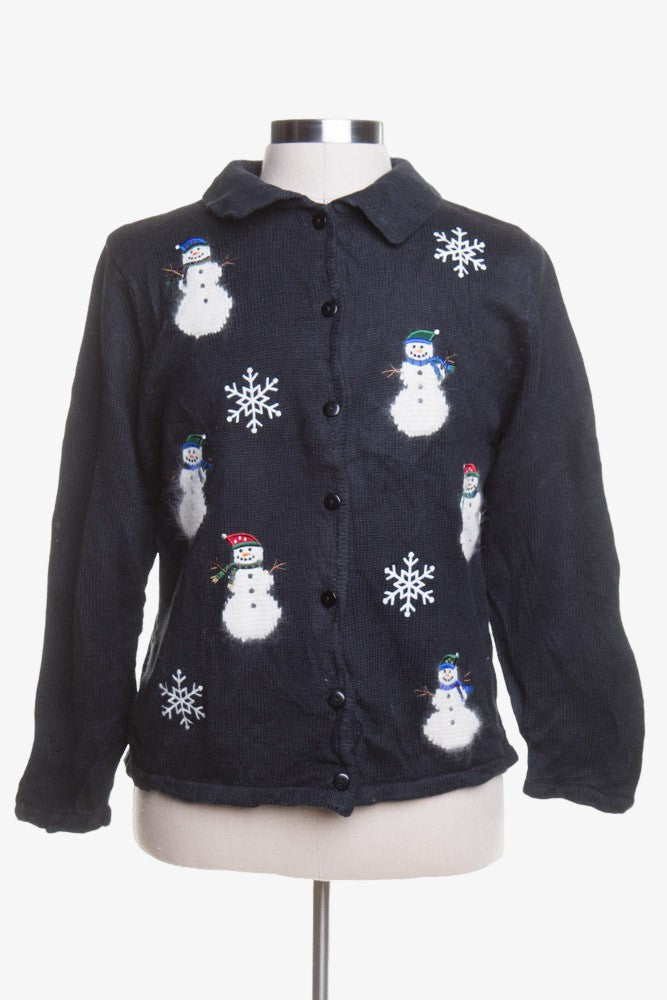 Black Ugly Christmas Cardigan 44213