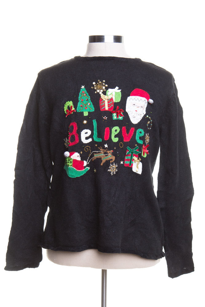 Black Ugly Christmas Pullover 44219